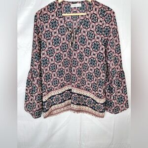 Abercrombie & Fitch Printed Boho Tunic Top – Size Medium